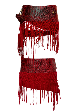 BELTED MINI — RUBY CROC / SPRITZ