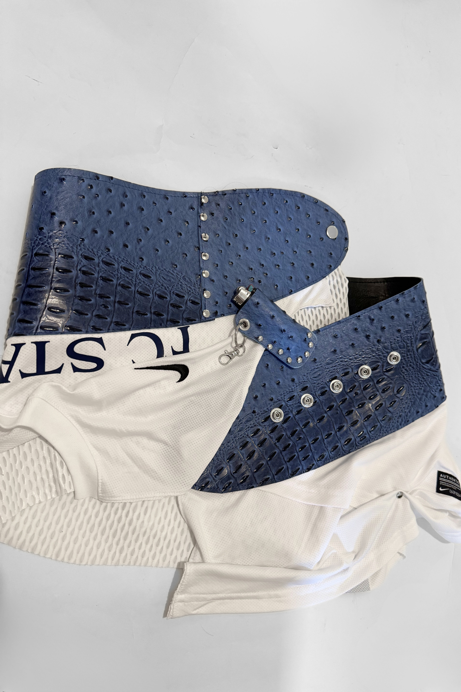 BELTED MINI — BLUE CROC #14