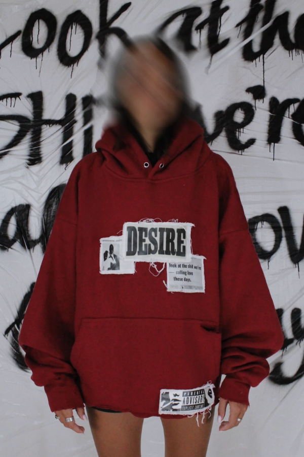 Tell Her You Love Her Hoodie in Brick DECONSTRUCTED