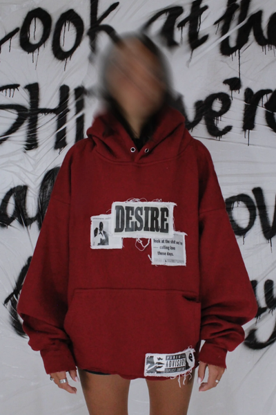 Load image into Gallery viewer, Tell Her You Love Her Hoodie in Brick DECONSTRUCTED
