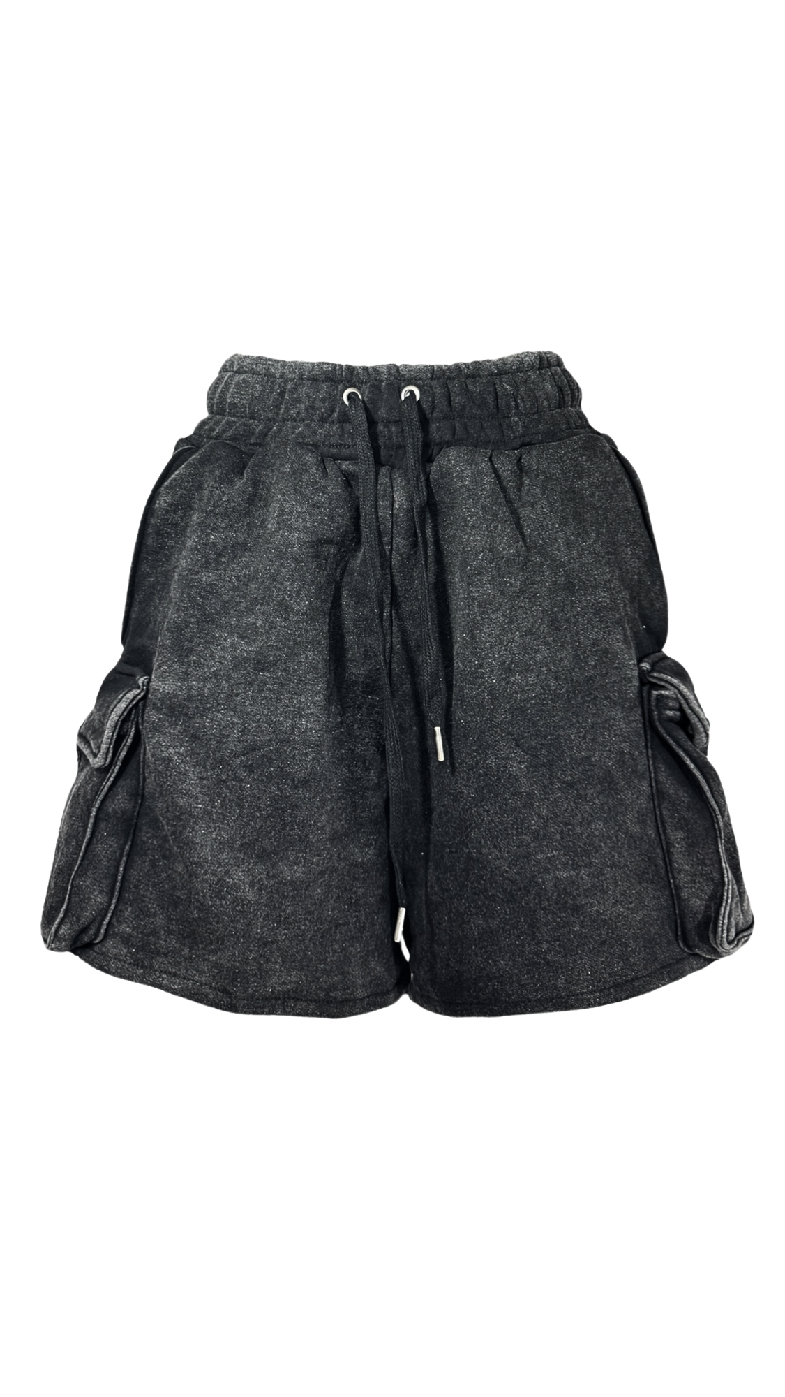 Cargo Shorts in Washed Black