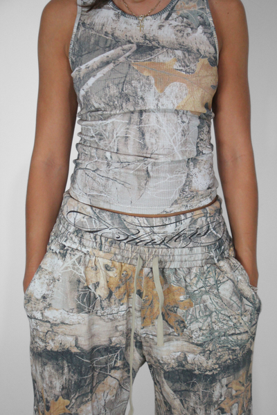Load image into Gallery viewer, Waffle Knit Tank in Camo
