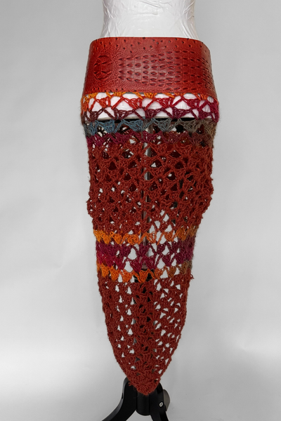 Load image into Gallery viewer, BELTED MINI — ORANGE CROC / SUNDOWN
