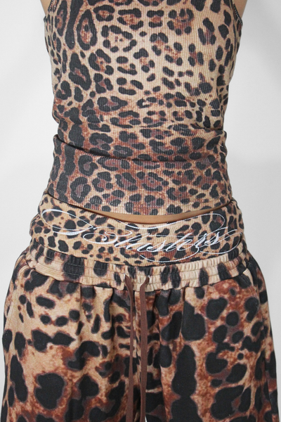 Load image into Gallery viewer, Waffle Knit Tank in Leopard
