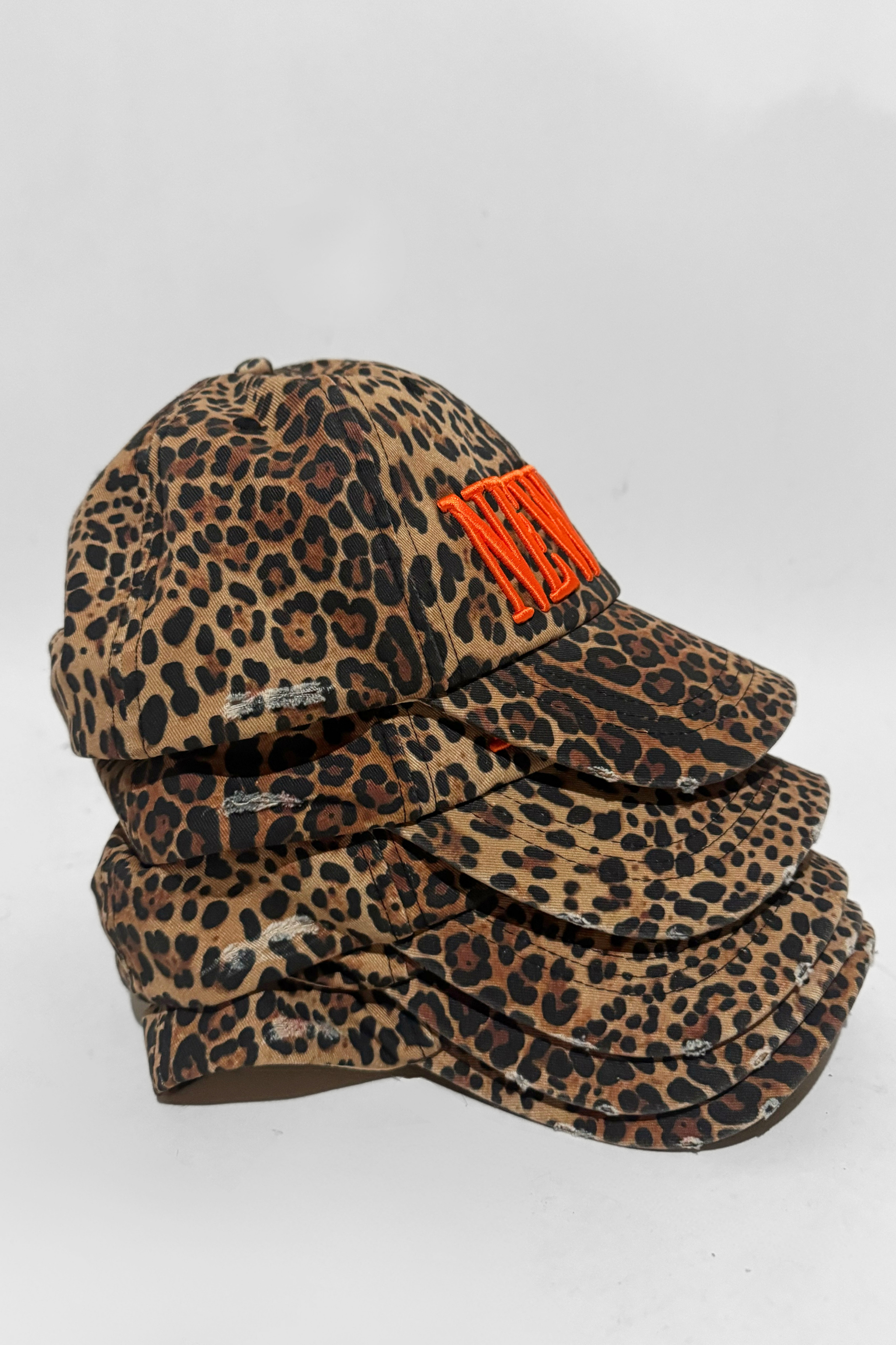 Leopard Print New York Hat