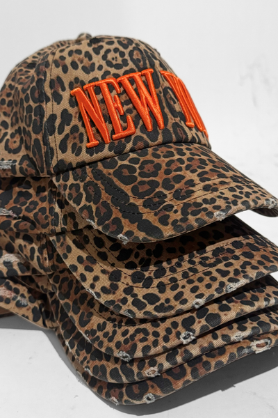 Load image into Gallery viewer, Leopard Print New York Hat
