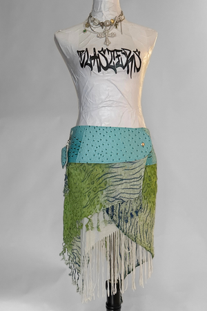 BELTED SKIRT — ICEY CROC / LAGOON