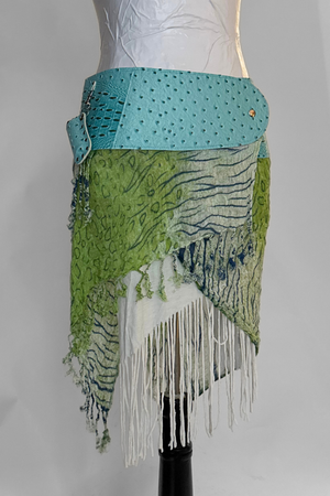 BELTED SKIRT — ICEY CROC / LAGOON