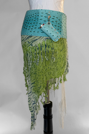 BELTED SKIRT — ICEY CROC / LAGOON