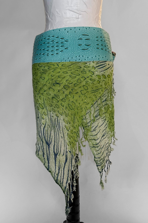 BELTED SKIRT — ICEY CROC / LAGOON