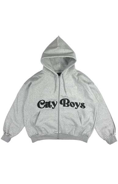 Load image into Gallery viewer, City Boys Open Seam Zip Up Hoodie
