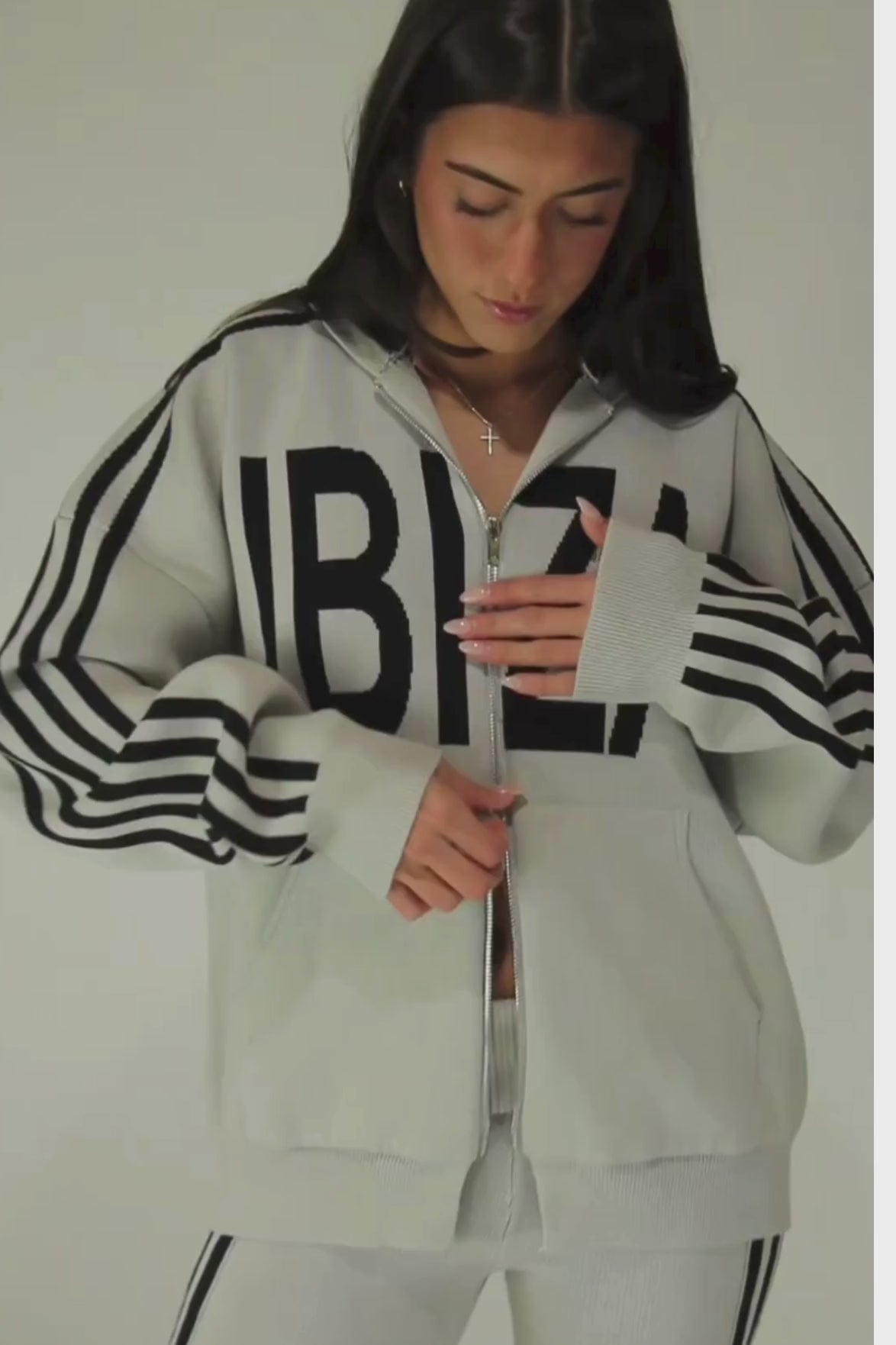 IBIZA Knit Double Zip Hoodie