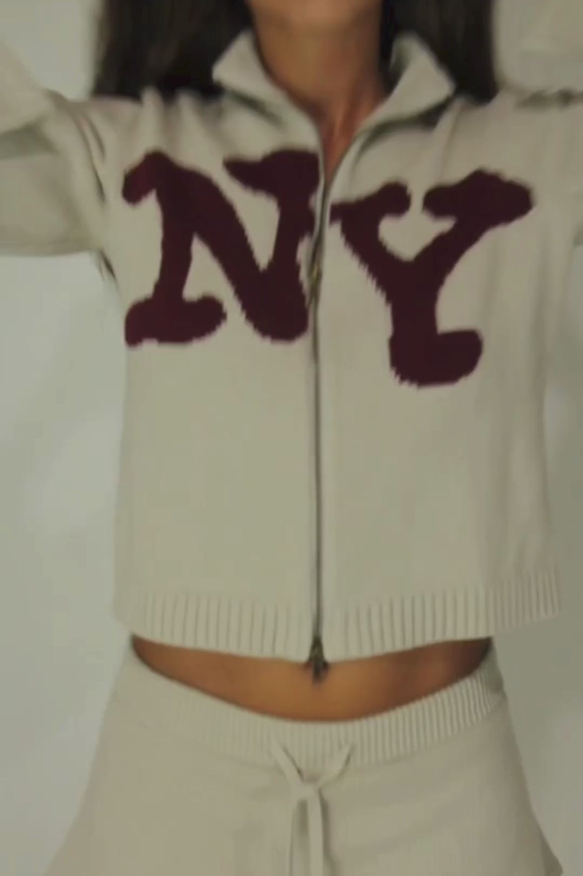 New York Knit Zip Up